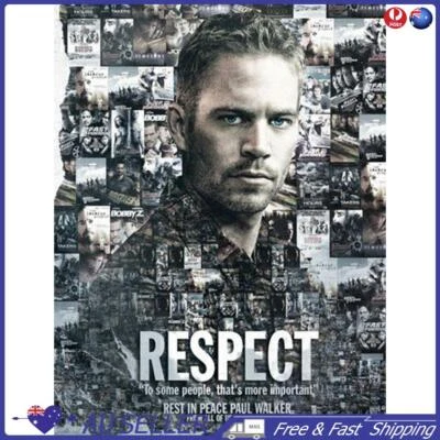 $11.49 • Buy 5D DIY Diamond Painting Kits Full Round Drill Paul Walker Mosaic (E1483)