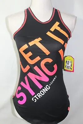 STRONG By Zumba Tight Tank Top - Size XS - LET IT SYNC IN - INSTRUCTOR (B74) • £20.51