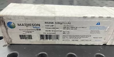 10lb - Matheson Select By Harris 5356 1/16 X36  Aluminum Tig Welding Filler Rod • $79.99