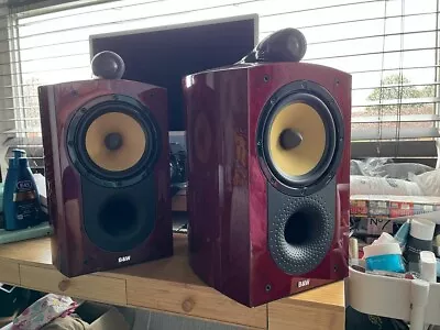 B&W Signature805 MR Bookshelf Speaker Red Bird's Eye 2-way 2SP • £2000