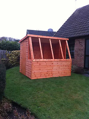 6x5 Potting Shed Quality Wooden Pent Greenhouse Super Value WITHOUT GLAZING • £652.94