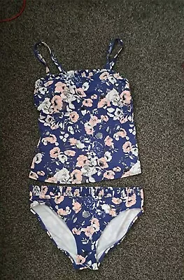 Amoena Mastectomy Venice Tankini Size Uk16 Top 40B Bottom 16pockets Both Sides • $24.87