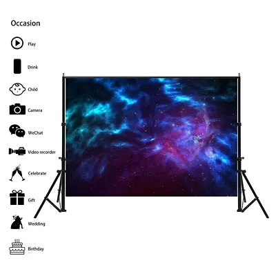 7x5ft Colorful Milky Way Photography Background Cloth Wall Photo Backdrop PB9 • $19.72