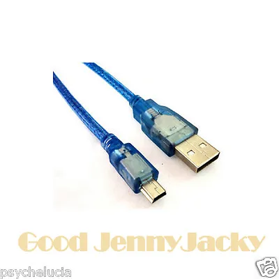 Blue USB 2.0 A To B Mini Male T Extension Cable Cord Short For GPS Kobo EReader • $14.99