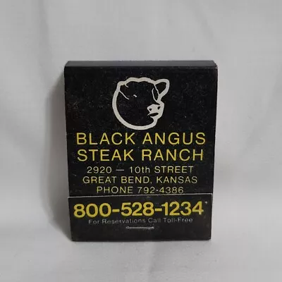 Vintage Black Angus Steak Ranch Restaurant Matchbook Great Bend KS Advertising • $9.99