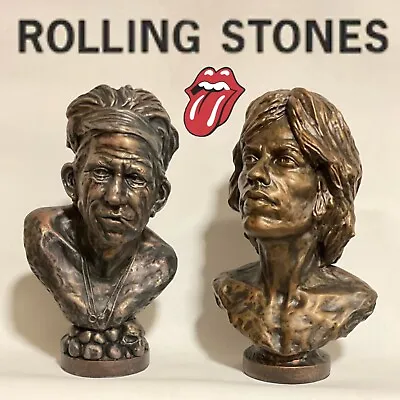 Mick Jagger & Keith Richards Busts Sculptures Figures • $289.99