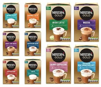 £16.99 • Buy Nescafe Gold Frothy Cappuccino / Latte / Mocha Instant Coffee Sachets 48 Mugs 