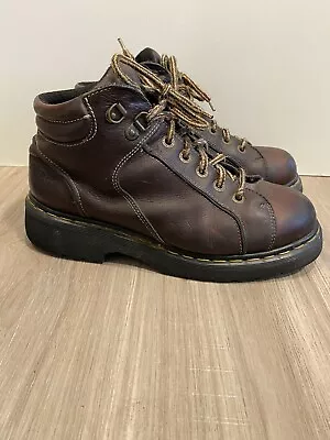 Vintage Dr. Doc Marten Boots 9352 England Men’s Size 9 Brown Chunky 90s • $59