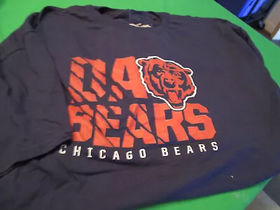 New Fanatics Chicago  Da   Bears Nfl Football Mens S/s T Shirt Navy Blue 6xlb 6x • $18.99