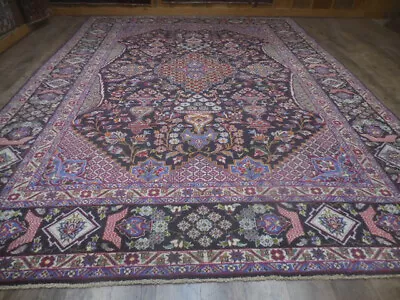 Turkish Vintage Rug Farmhouse HandMade Bohemian Geometric Rug 9x12.4 Ft • $20.50