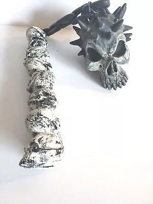 Vintage 1995 Rubies Skull Flail Mace Skeleton Medieval Costume Cosplay Plastic  • $10.49