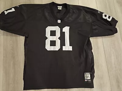 Reebok Oakland Raiders Helmet Tag 2001 Tim Brown Authentic Jersey 56 Black Home • $198.88