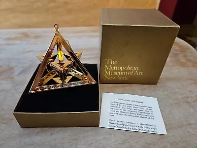 Metropolitan Museum Of Art Pyramidal Ornament Pyramid NEW IN BOX • $34.99