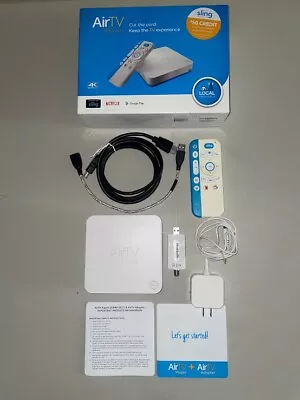 AirTV UIW4010ECH 8 GB 4K Streaming Media Player With Adapter-White/Blue-Tested  • $15