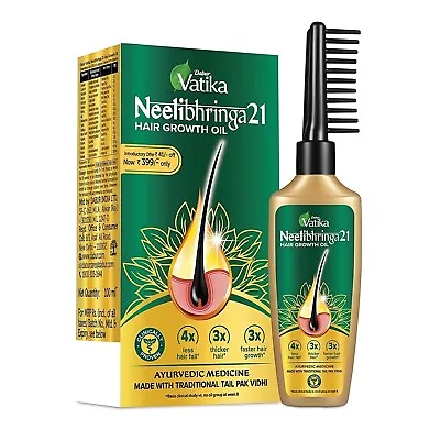 Dabur Vatika Ayureveda Neelibhringa21 Hair Growth Oil | 50 ML | Pack Of 2 • $19.84