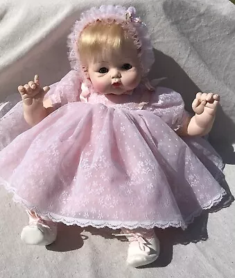 Vtg Madame Alexander Kitten 18  Baby Doll 5310 All Original Pink Dress No Box • $149