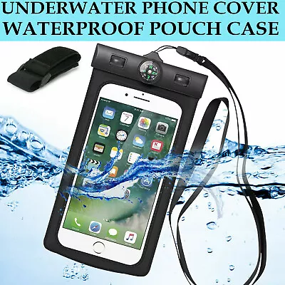 For All Apple IPhone's Underwater Phone Cover Waterproof Pouch Case Dry Bag UK • £3.96