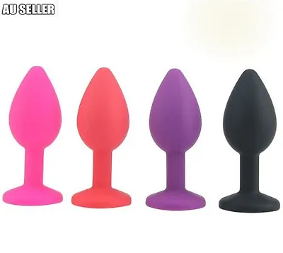 New Style Tear Drop Butt Plugs Crystal Jewel Sex Anal Plug 4 Color Massager  • $9.99