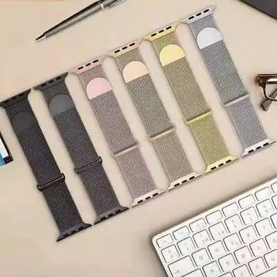 $11.62 • Buy Magnetic Milanese Loop Band For Apple Watch Strap IWatch Series 8 7 6 SE 5 4 3 2