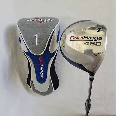 Medicus Dual Hinge 460 12* Swing Training Aid Driver RH Golf Club +Head Cover • $49.99