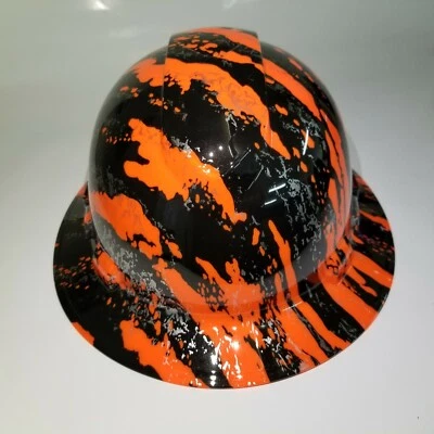 $49.99 • Buy Hard Hat FULL BRIM Custom Hydro Dipped , OSHA Approved NEW URBAN CAMO 