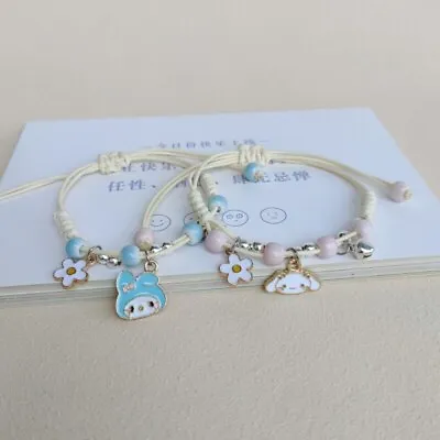 Kawaii Sanrioed My Melody Cinnamoroll Purin Cute Cartoon Bracelet Gift For Girls • $7.33