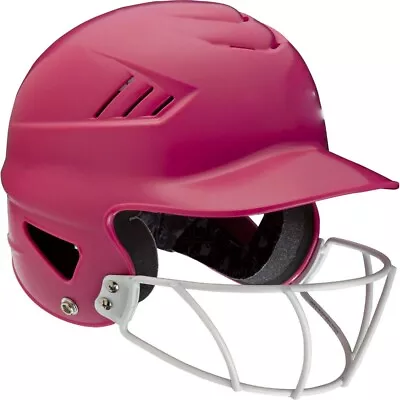 Softball Batting Helmet With Face Guard Sleek Aerodynamic LookMetallic Pink • $30.44