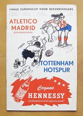 1963 ECWC Final ATLETICO MADRID V TOTTENHAM HOTSPUR 28 Page Edition *Exc Cond* • £29.99