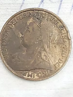 1899 PENNY-ONE PENNY COIN-1d BRONZE - QUEEN VICTORIA • £4