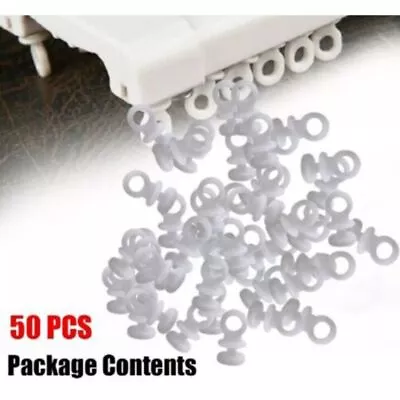 50PCS Curtain Accessories Curtain Track White Rail Glider  Camper Van • $8.46