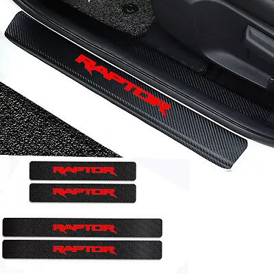 $25.30 • Buy For Ford Ranger Raptor Car Door Plate Sill Scuff Anti Scratch Sticker Protector