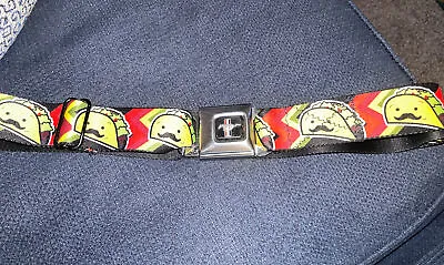 Ford Mustang Buckle Adjustable Belt Made By Buckle-Down W/ Taco Motif Design  • $27.24