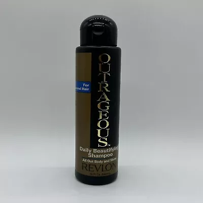 Vintage Revlon Outrageous Daily Beautifying Shampoo Normal Hair NEW Old Stock! • $49.99