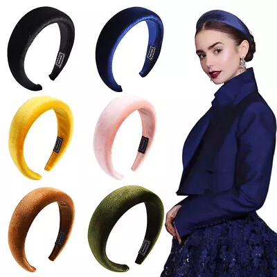 Fashion Women's Padded Velvet Headband Hairband Soft Hair Hoop Band Accessories* • $3.09