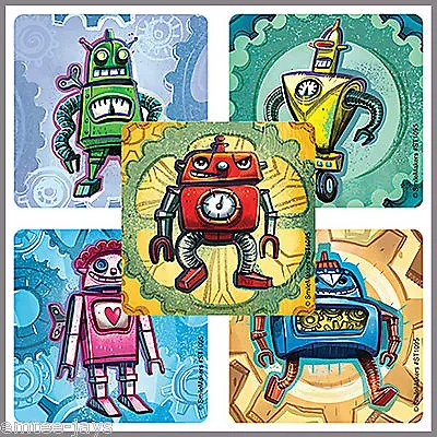 Robot Stickers X 10 - Preschool/Daycare/Prep/Kindergarten - Robot Birthday Party • $3.54