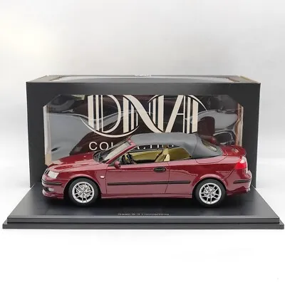 DNA Collectibles 1/18 Saab 9-3 Convertible Aero 2005 Red DNA000087 Resin Model • $208.39