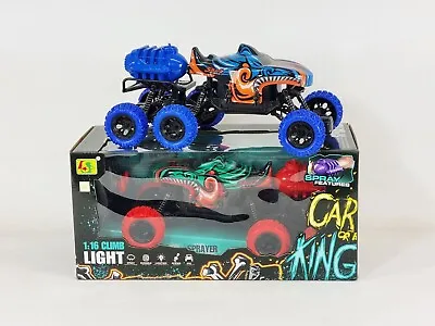 RC Truck 4WD Buggy Jeep Climbing Radio Remote Control Army Military 2.4g SMOKING • $50.27