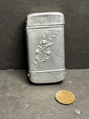 Vintage Embossed Aluminum Match Safe • $10.99