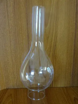 OIL LAMP CHIMNEY Single Glass Base 2  X  10  Tall  NEW • £14.99
