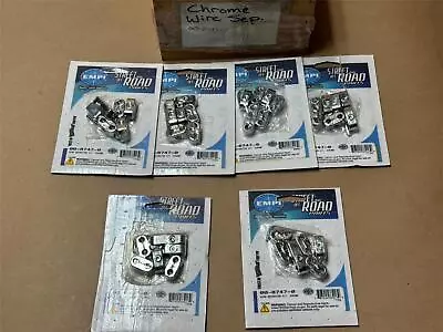 6x Full Kits EMPI Chrome Ignition Spark Plug Wire Separator Kits VW Bug Beetle • $22.99