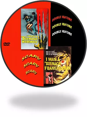 I Was A Teenage Werewolf/frankenstein Double Feature 1957/1958 • $18.95
