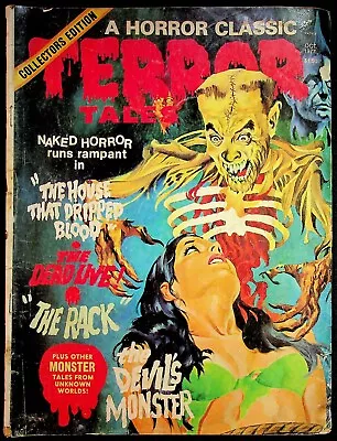 Terror Tales Eerie Publications October 1977 Volume 8 #3 Vampire Monster Corpse • $9.95
