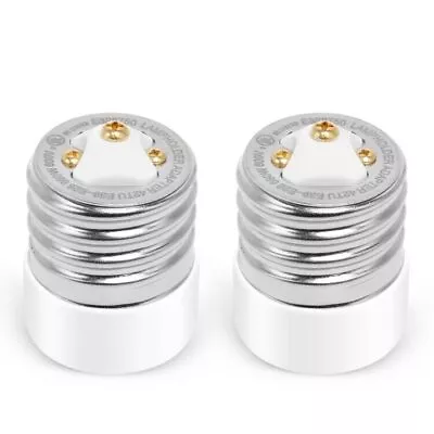 2 Packs E39 To E26 Adapter Mogul Base E39 To Medium Base E26 UL ListedCeramic... • $14.49