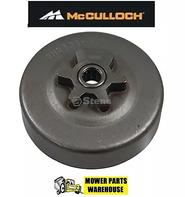 6 Tooth 3/8  Lp Sprocket & Bearing For Mcculloch 215252 Mini Mac Mac 110-140 • $15.95