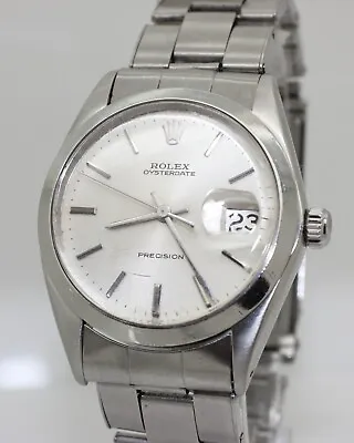 1969 Stainless Steel Rolex Oysterdate Precision 6694 Manual HW Cal. 432 • £2395