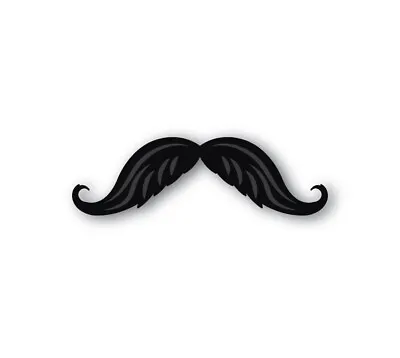 Mustache Decal Vinyl Die Cut Sticker - Stache Indoor Outdoor Vinyl Decal • $3.95