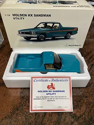 1/18 Biante Holden HX Sandman Ute Aquarius Model Car RARE Utility • $850