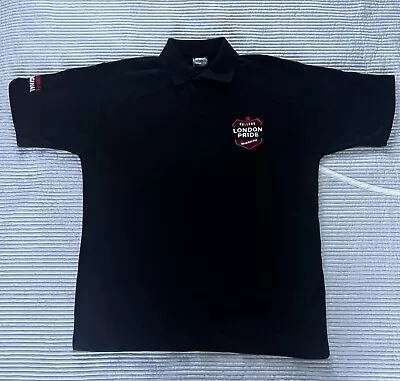 Fullers London Pride T-shirt Polo Shirt Black With Logo Size Large NEW - No Tags • £8.99