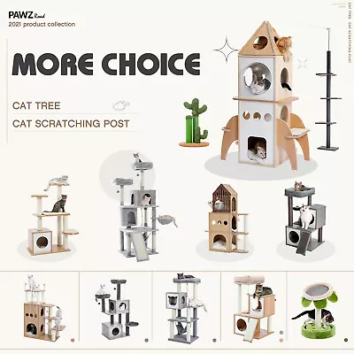 $52.19 • Buy Cat Tree Scratching Post Scratchers Condo House Tower Cat Climbing Gym Furniture