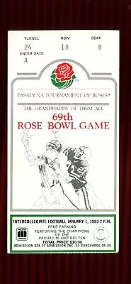 Ticket College Football Rose Bowl 1983 1/1 Michigan UCLA Bruins Bo Schembechler • $19.99